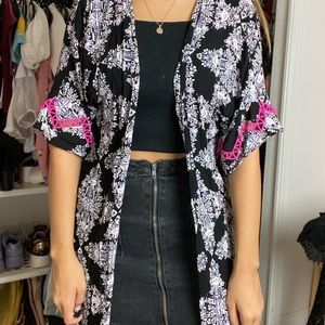 Patterned cardigan/Kimono